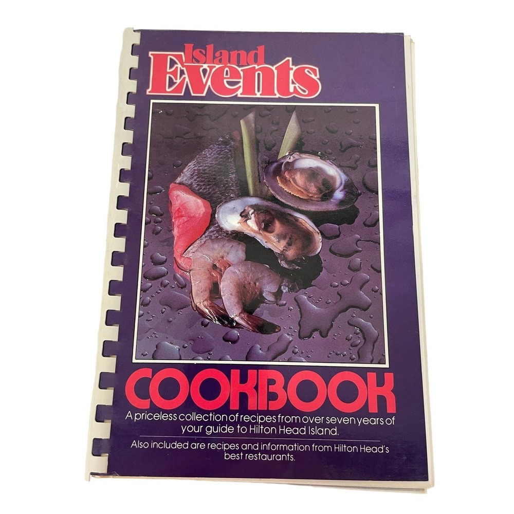 Island Events‎ Cookbook First Printing Hilton Head 1981 Recipes